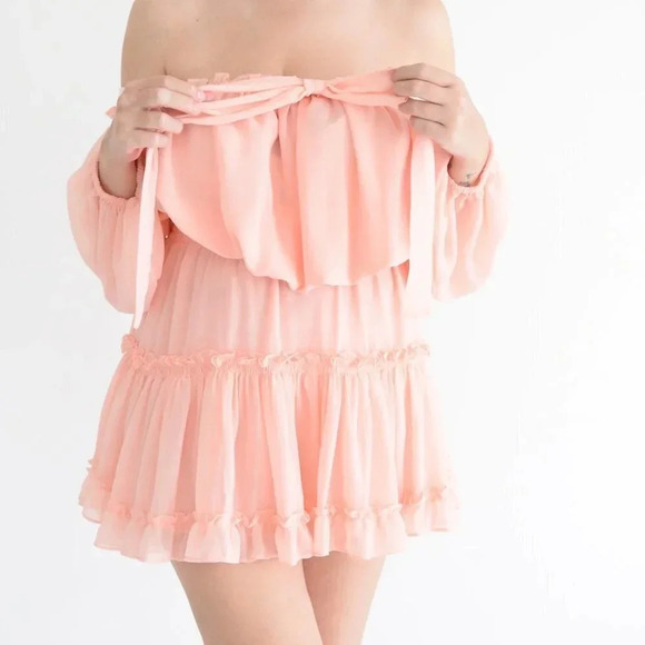 Revolve Misa Los Angeles Coral Dress Large Retails $440 - Picture 3 of 13